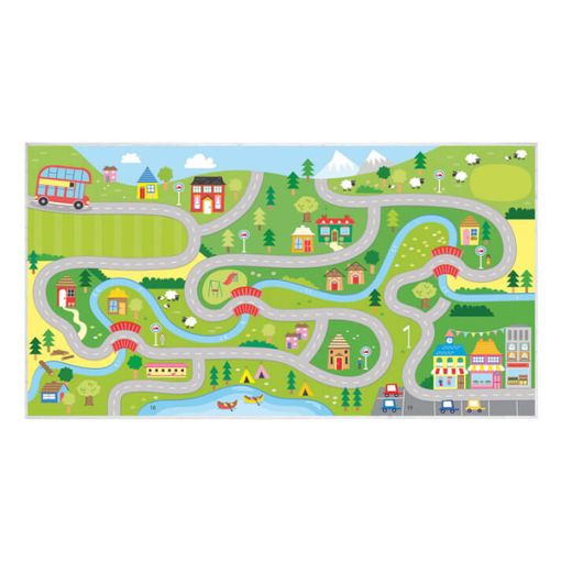 Alfombra Lavable Bambino 2092 Calles, Coches Para Niños Antideslizant  140x190 Cm con Ofertas en Carrefour