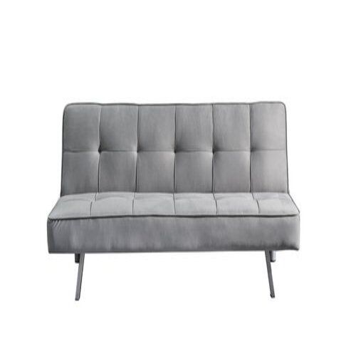 Clan notificación heno Sofá Cama 2 Plazas Ainhoa Clic Clac Terciopelo 175x74cm Gris con Ofertas en  Carrefour | Ofertas Carrefour Online