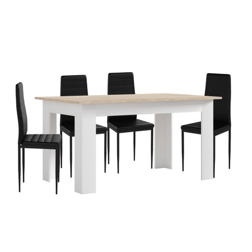 Pack de 4 sillas de comedor polipiel, Sillas de diseño