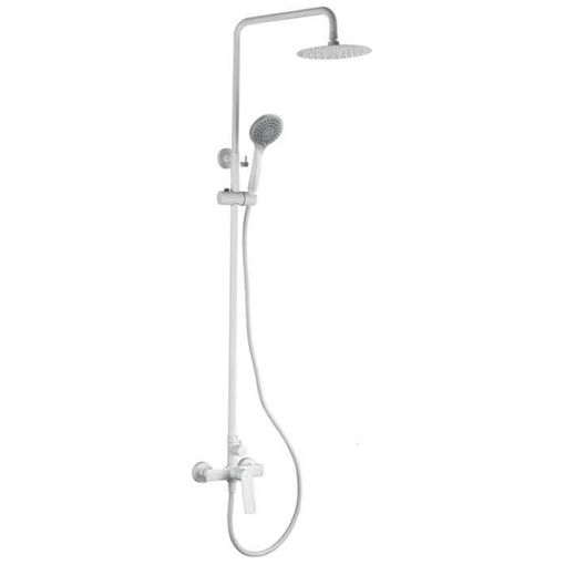 Barra Conjunto De Ducha Extensible, Conjunto Monomando, Grifería De Baño,  Columna De Ducha Luxor Blanco Mate - Bdx023/bl - Marca Mice / Imex con  Ofertas en Carrefour