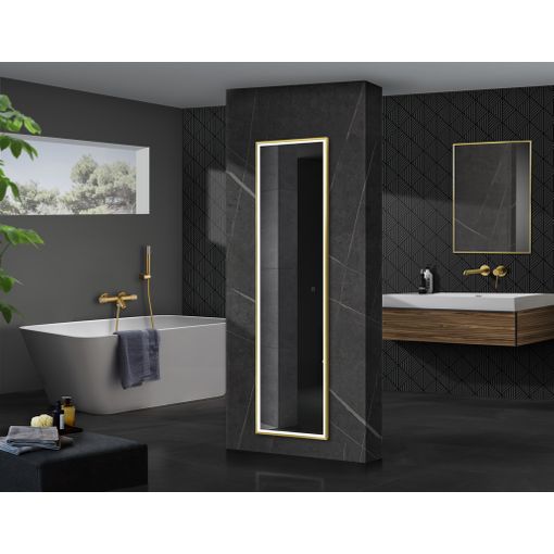 Espejos Led Para Baño, Espejo Retroiluminado, Triled- Blanco  Frío/natural/cálido Sensor Antivaho/on-off Marco De Aluminio Color Negro -  Serie Suiza 90 X 80 Cm - Suiz010/90ng con Ofertas en Carrefour