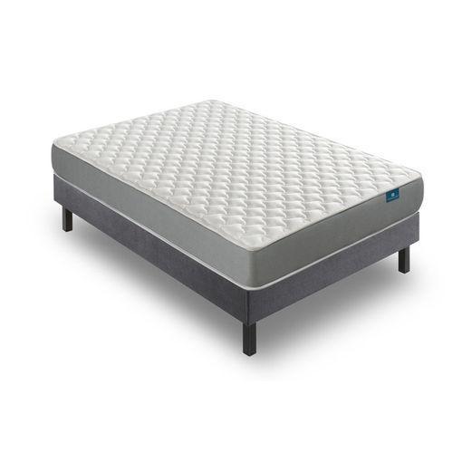 Cama Completa Tranquility 135x190 Colchón Viscoelástico Exclusivo, Altura  18 Cm, Confort Premium + Somier Kit Laminado Tapizado, Diseño Elegante,  Color Gris con Ofertas en Carrefour