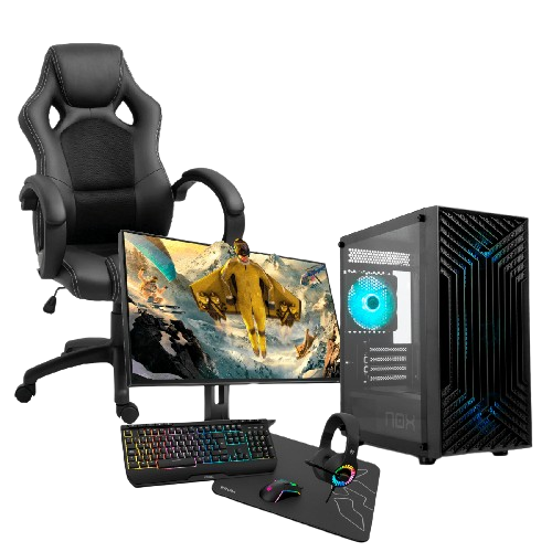 Pc Racing - Pc Gaming Completo - Amd Ryzen 5 3600 - 3,60 Ghz 16gb Ram - 1tb  Ssd + 1tb Hdd, Grafica Gtx 1650 4gb Ddr5 - Wifi + Monitor 27 Full Hd +