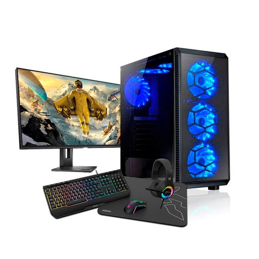 Pc Racing Pack PC Gaming AMD Ryzen 5 4600G/16GB/256GB SSD + 1TB HDD +  Pantalla 24 FullHD + Teclado