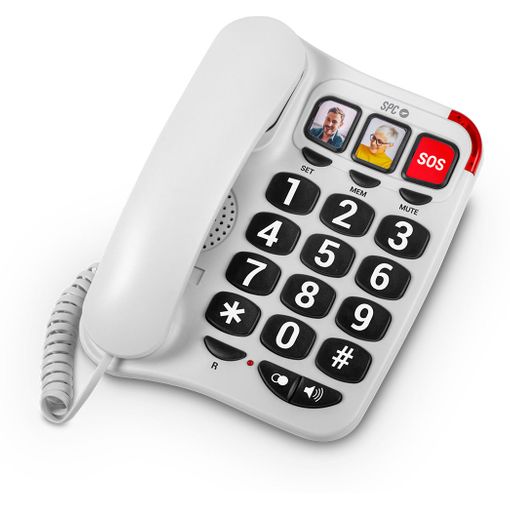 TELEFONO TMAX70 SOBREMESA PARA PERSONAS MAYORES BLANCO ALCATEL