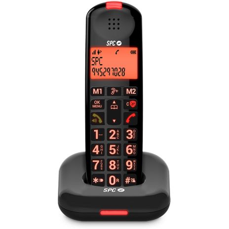 Spc Comfort Kairo - Teléfono Fijo Inalámbrico Mayores, Teclas Xl,  Compatible Con Audífonos con Ofertas en Carrefour