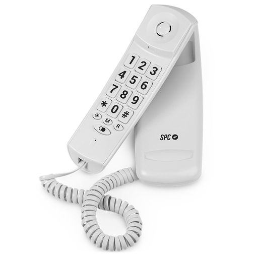 Spc Original Teléfono Fijo Sobremesa Y Pared, Teclas Grandes, 3 Memorias  Directas - Blanco con Ofertas en Carrefour