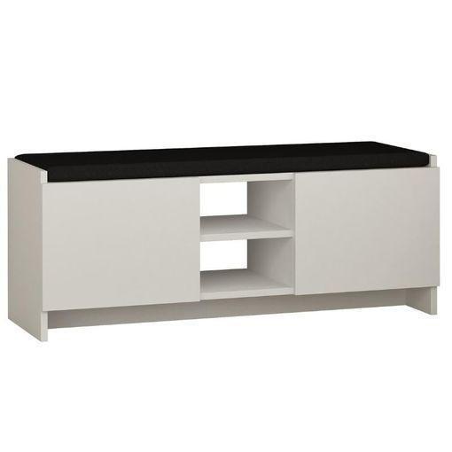 Mueble Zapatero Recibidor en color Blanco 100x44x35 Cm