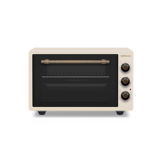 Horno eléctrico mini de sobremesa color gris con potencia de 1000 W y 10  litros de capacidad Romo