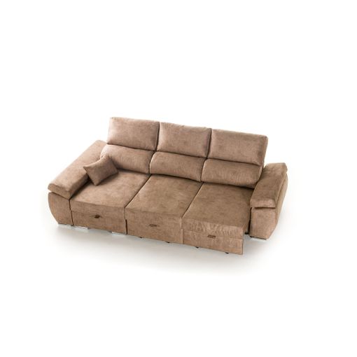 Sofa Chaise Longue HELA Reversible Mink 4 Plazas 265x150 CM Tanuk