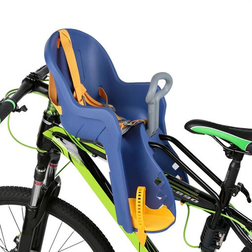 Silla Delantera Infantil Para Bicicleta Azul amarilla con Ofertas