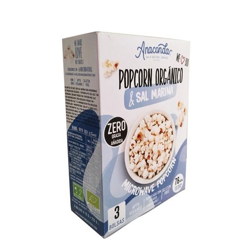 Palomitas saladas para microondas Carrefour pack de 6 unidades de