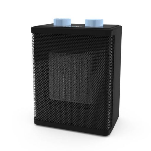 Universalblue Termoventilador Vertical De Diseño Negro, Calefactor Pequeño  con Ofertas en Carrefour