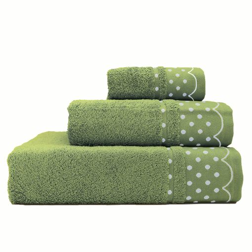 Juego Toallas Baño, 100% Algodón, Rizo 450gr, Set 3 Piezas Ducha Manos  Tocador, Rombos Verde Briebe ica Basic con Ofertas en Carrefour