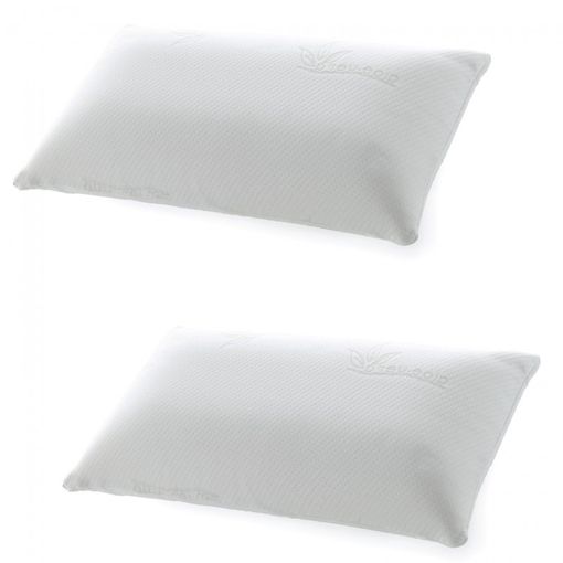 Almohada Aloe Vera De Copos De Viscoelástica Pack 2 Unidades De 70 Cm con  Ofertas en Carrefour