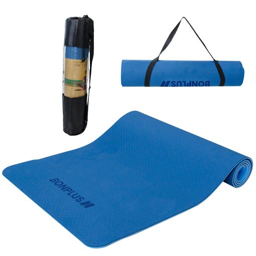 Esterilla De Yoga Y Pilates Reversible Azul Bonplus con Ofertas en Carrefour
