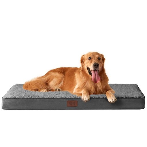 WAVVE Cama Perro Ortopédica Grande, Colchón Perro L Desenfundable y  Lavable, Colchoneta Perro de Espuma de Caja de Huervos con Funda  Impermeable