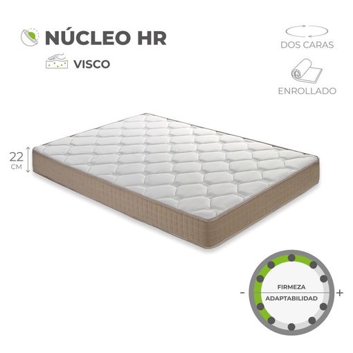 Colchón 90x190 Viscoelástico Exclusivo, Altura 25 Cm, Confort Premium [  Regalo Promocional De 1 Almohada 40x90 Gratuita]