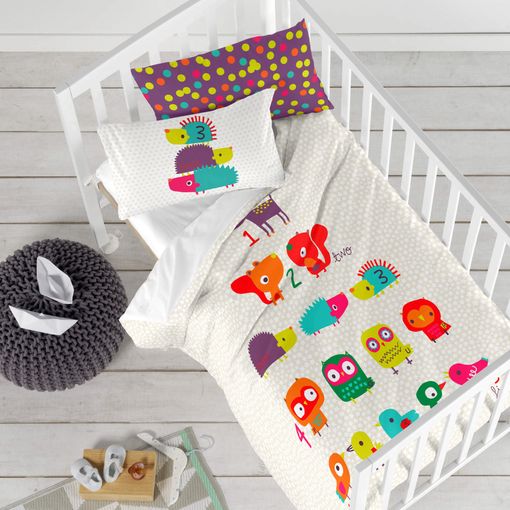 Juego Nórdico 100% Algodón Forest Friends Cuna (100x135 Cm) Multicolor
