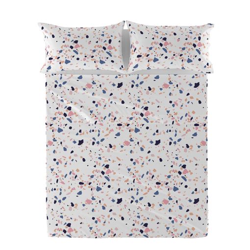Sabana 100% Algodón Terrazzo Cama 80/90 (160x270 Cm) Multicolor