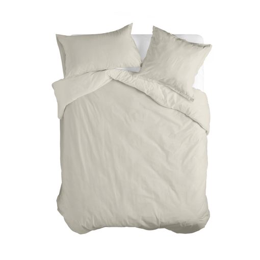 Funda De Almohada De Satén 100% Algodón De 300 Hilos Blanco Efecto Listado  De 45 X 125 Cm De 1 Boca con Ofertas en Carrefour