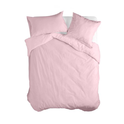 ROPA DE CAMA 100% ALGODÓN ROSA CAMA 90 Modelo - FUNDA ALMOHADA