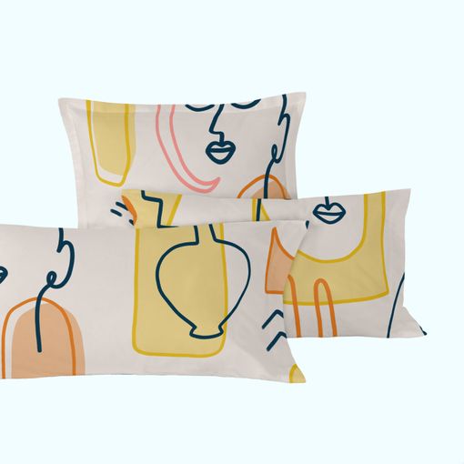 Funda De Almohada 100% Poliéster Anatomy 50x75 Cm (x2) (cama 150/160)  Multicolor con Ofertas en Carrefour