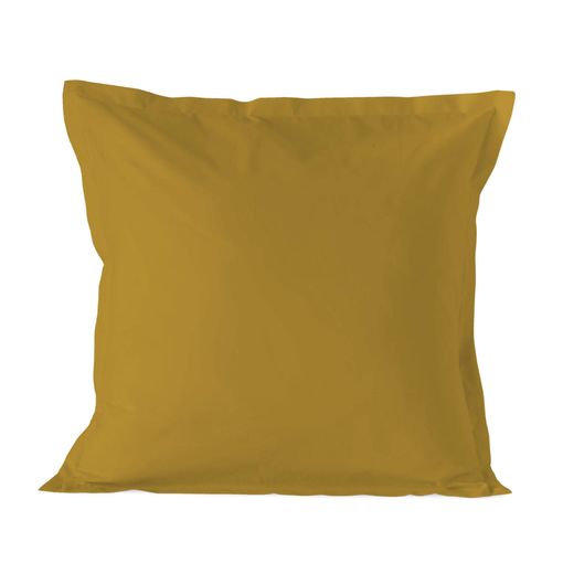 2 Fundas de almohada 100% algodón PURE 80x80 cm Mostaza - Conforama