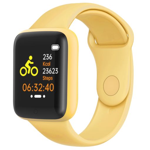 Smartwatch Reloj Inteligente Deportivo Mujer Hombre Amarillo Klack