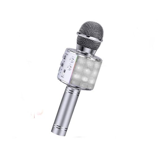 Micrófono Karaoke Bluetooth Klack , 4 En 1 Microfono Inalámbrico Portátil  Para Niños, Musica, Función De Eco, Compatible Con Android, Pc Negro con  Ofertas en Carrefour