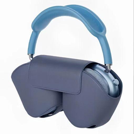 Auriculares Bluetooth De Diadema Klack Pro Azul Cascos Con Funda Plus