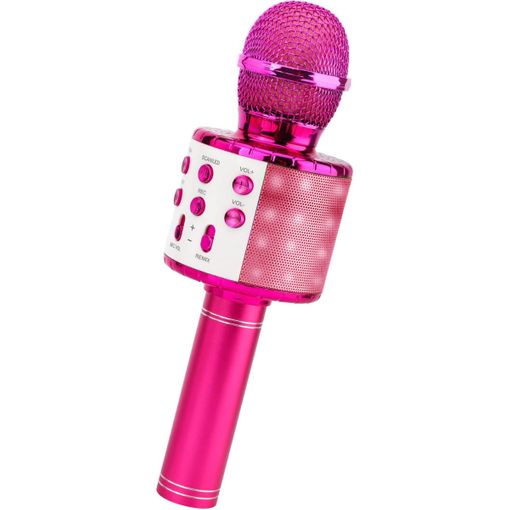 Microfono Para Niñas Para Cantar Karaoke Portatil 3 En 1 Con Luces