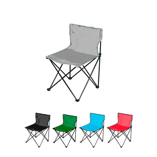 Silla Plegable De Camping Ligera Silla De Exterior Ideal Para Acampada,  Picnic O Pesca Sin Reposabrazos Gris con Ofertas en Carrefour