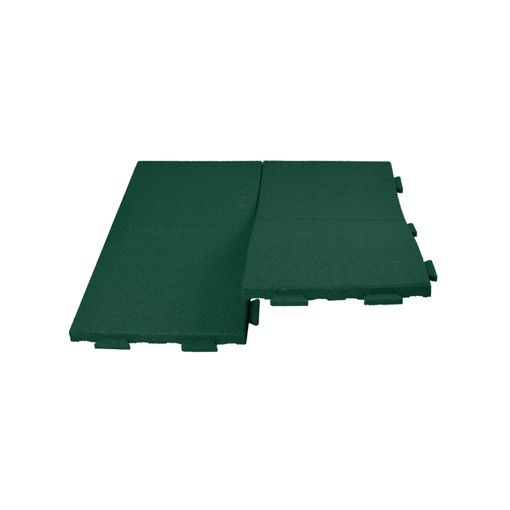 Loseta De Caucho Encastrable Para Suelo De Gimnasio - Esterilla Fitness  1000 X 500 X 40 Mm (verde)jardin202 con Ofertas en Carrefour