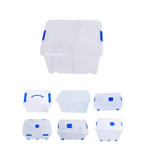 Cajas De Almacenaje Transparentes – Cajas Organizadoras De Plástico Con  Tapa Pack 4 Uds (35l)jardin202 con Ofertas en Carrefour