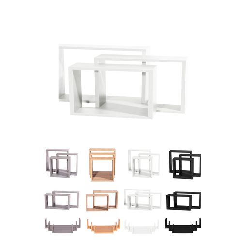 Estanterías De Pared - Baldas De Varios Niveles - Estantes Flotantes Con  Fijación Invisible Diseño Rectangular (blanco)jardin202 con Ofertas en  Carrefour