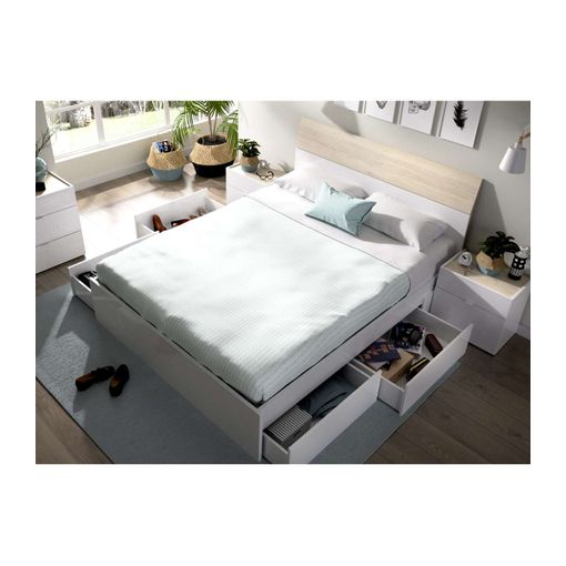 Embargosalobestia - 📦📦CON ENVÍO GRATIS📦📦 Cama Bed 150 4 cajones blanco  brillo 159€ ✓  *Colchón no incluido. Disponibles en esta sección