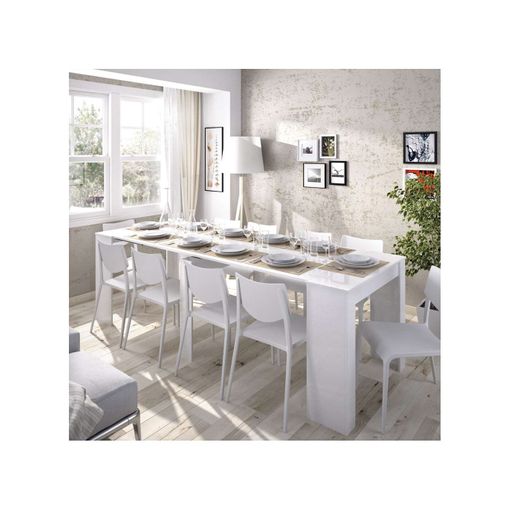 Mesa Comedor Bailen Multifuncion Extensible Con Diferentes Acabados 77  Cm(alto)54-101-147-194-240 Cm(ancho)90 Cm(fondo) con Ofertas en Carrefour |  Ofertas Carrefour Online