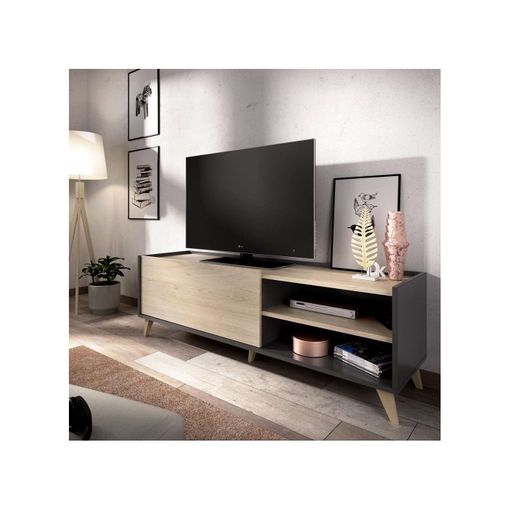Mueble Tv Suspendido Toivakka Aglomerado 135 X 31 X 25 Cm - Blanco