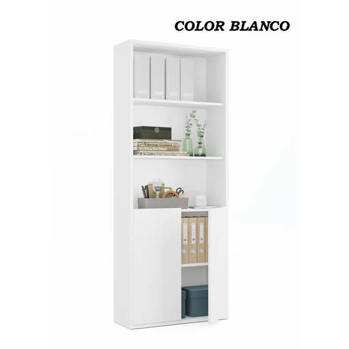 Estantería Victoria 4 Baldas Acabado Blanco 111 Cm(alto)60 Cm(ancho)30 Cm(fondo).  , Color - Blanco con Ofertas en Carrefour