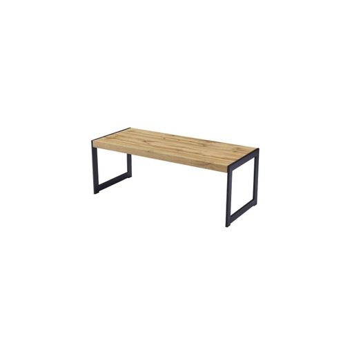 Mesa centro elevable Loft color roble salvaje estructura en negro 47,5  cm(alto)120 cm(ancho)60 cm(largo)