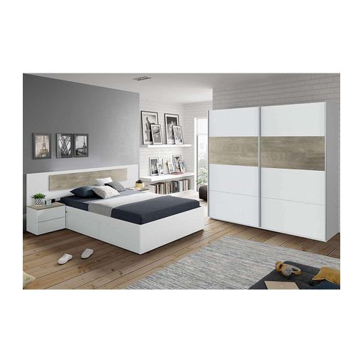 Armario Ropero Linuss De 180 Cm De 2 Puertas Correderas 200 Cm Alto X 180  Cm Ancho X 60 Cm Fondo con Ofertas en Carrefour