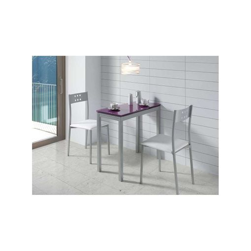 Mesa De Cocina Extensible Acabada En Varios Colores Irene, 85/135 X 40 X 76  Cm (largo X Ancho X Alto) , Color - Morado con Ofertas en Carrefour