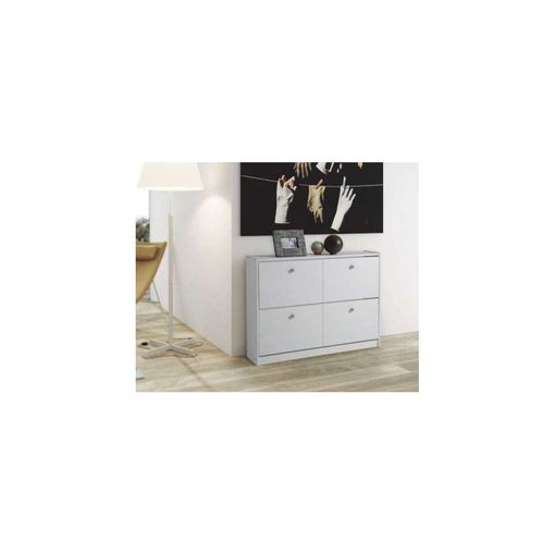 Mueble Zapatero Madera Contrachapada Blanco 70x36x60 Cm Vidaxl con Ofertas  en Carrefour