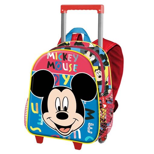 Mickey Mouse Joyful-mochila 3d Con Ruedas Pequeña, Azul con Ofertas en | Ofertas Carrefour Online