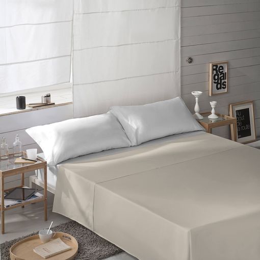 Sábana Encimera Ftr6 Beige Naturals Cama 90