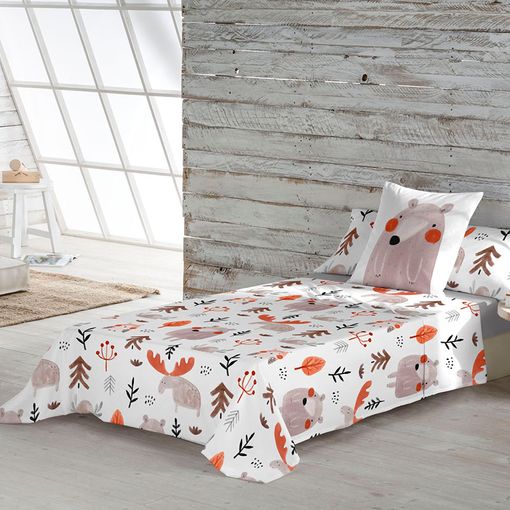 Saco Nórdico 100% Algodón Wild 105x200 Cm (cama 105) Con Relleno Multicolor  con Ofertas en Carrefour