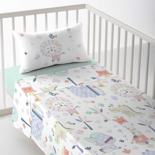 Juego De Sábanas 3 Piezas Cuna 70 X 140 Babyline Lucía Beige Bodoque Claro  con Ofertas en Carrefour