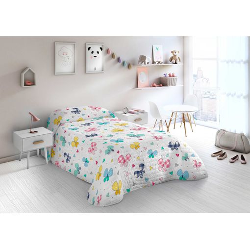 Colcha Bouti Vichy Butterfly Cool Kids Cama 90 con Ofertas en Carrefour