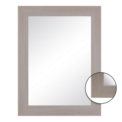 Espejo De Pared Ordona Redondo Aluminio Tamaño Ø 60 Cm - Blanco Mate  [en.casa] con Ofertas en Carrefour